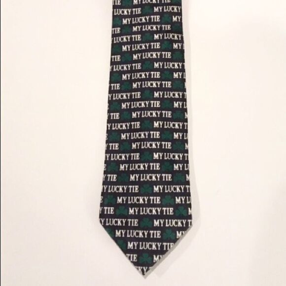 St Patrick's Day All-Over Print Novelty Polyester Tie by Keith Daniels - Picture 1 of 3